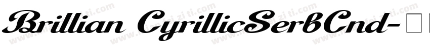 Brillian CyrillicSerbCnd字体转换